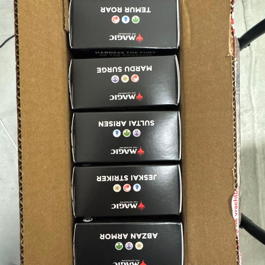 タルキール：龍嵐録　統率者デッキ 5個セット　英語