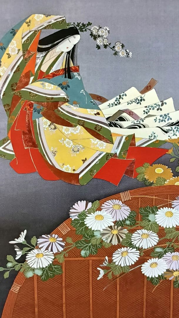 色紙(102)JARKET173735　東聖観による源氏物語の色紙★