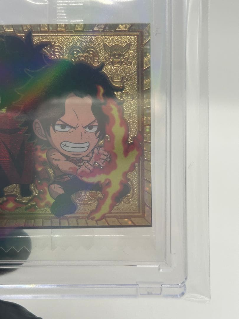 【希少】両面エース ワンピースウエハースLog12ゴールドパラレル 両面パラレル