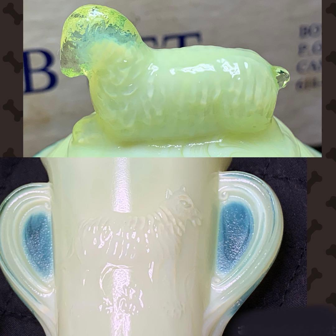 おままごとサイズ ウランガラス 子供用 お子様サイズ アメリカ製 箱付き 羊