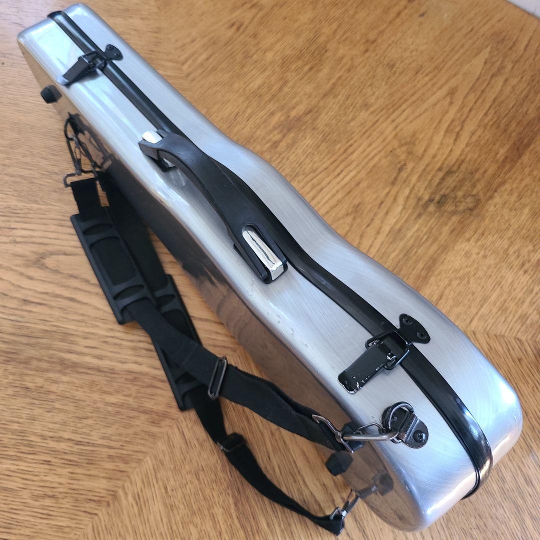 1/2 バイオリンケース シルバー ハードケース