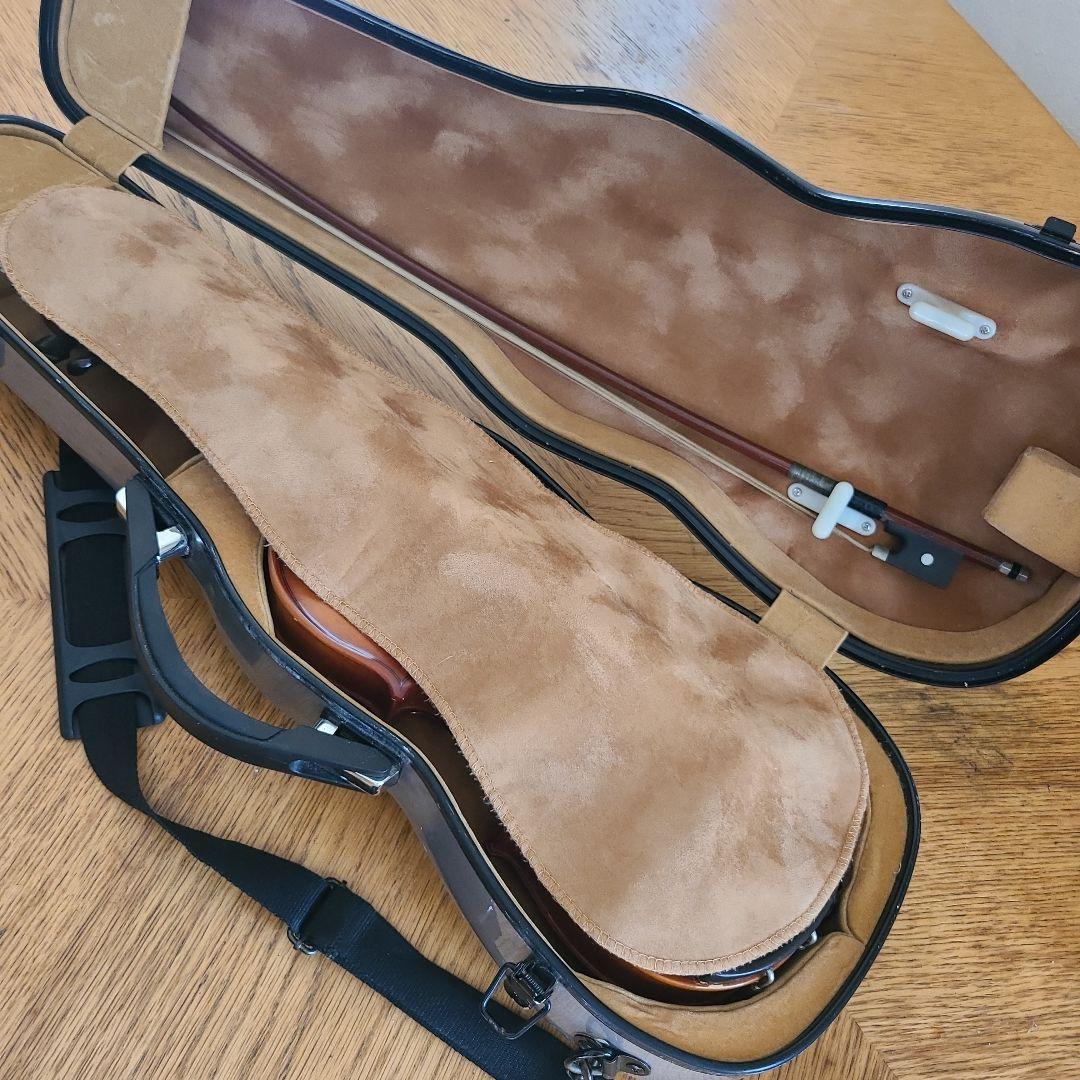 1/2 バイオリンケース シルバー ハードケース