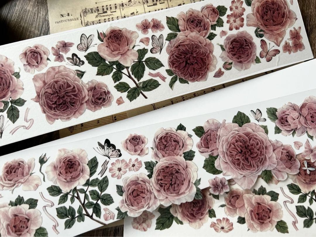 梦岛日记《粉黛》海外マスキングテープ　マステ 【2315】