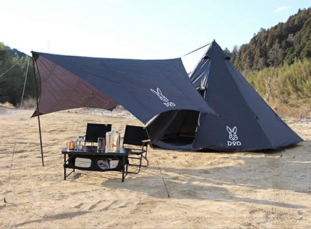 DOD4点セットワンポールテントS いつかのタープ インナーマットとんがりハット