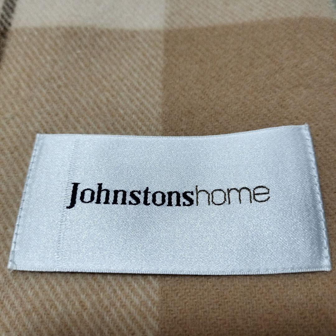 【新品】Johnstons　カシミヤ混ウール高級ブランケット　イギリス製