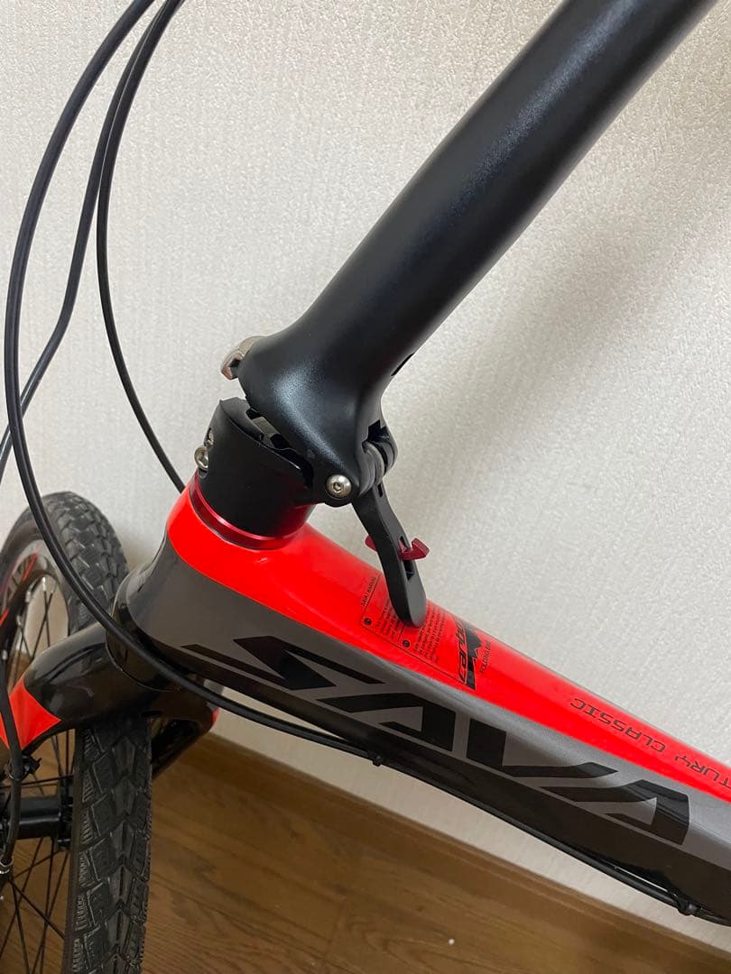 折りたたみカーボン製自転車 SAVA Z1 油圧ディスクブレーキ 写真変更有り