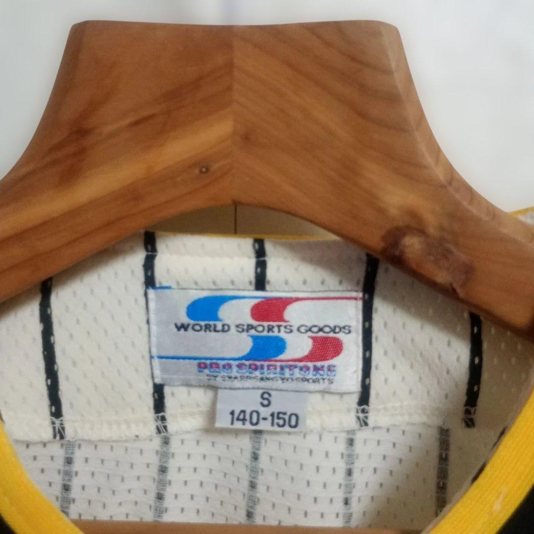 阪神タイガース 輝流ライン メッシュユニフォームシャツ S（140-150）