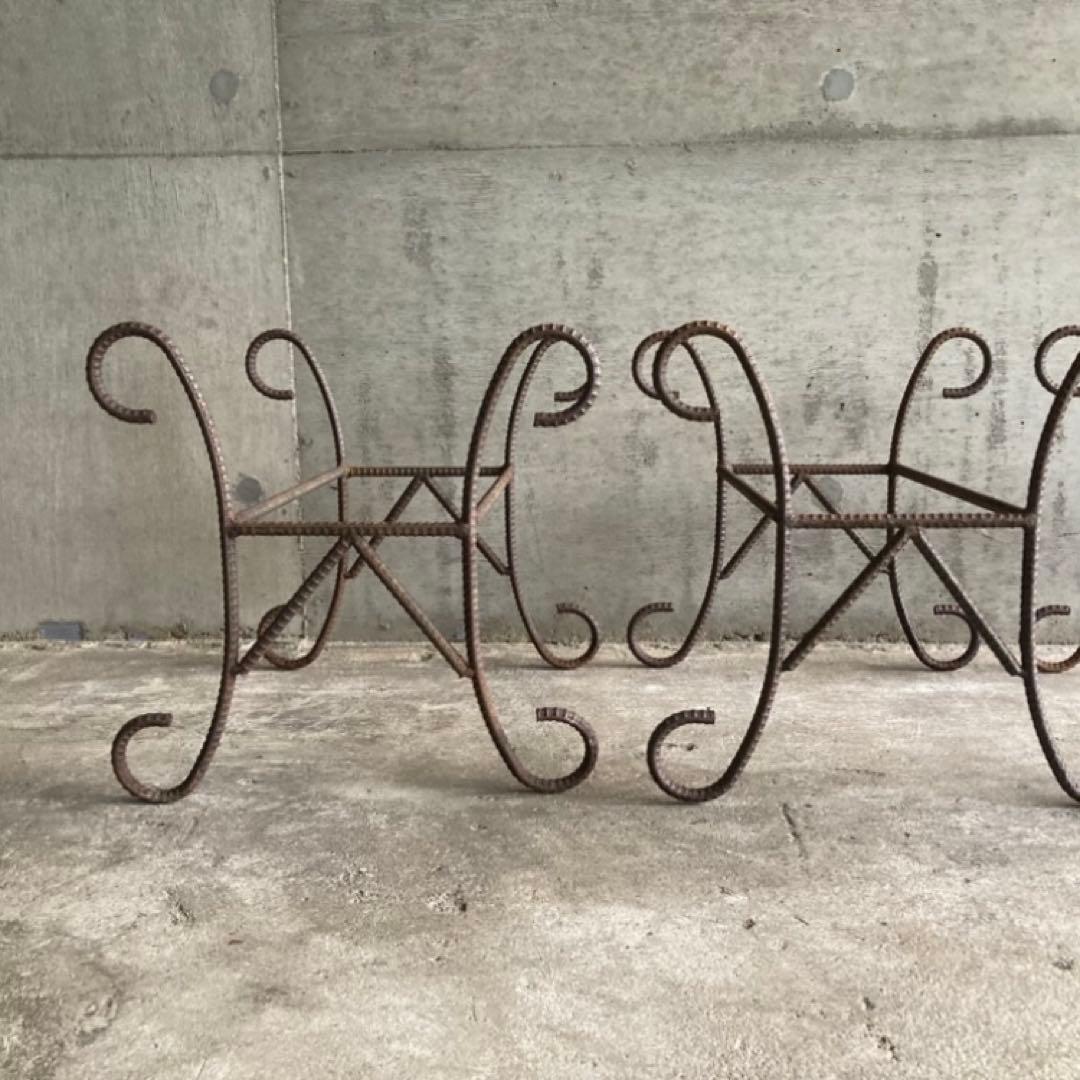 プランター 台 猫脚 鉄筋 アイアン 3点 シャビー インダストリアル レトロ