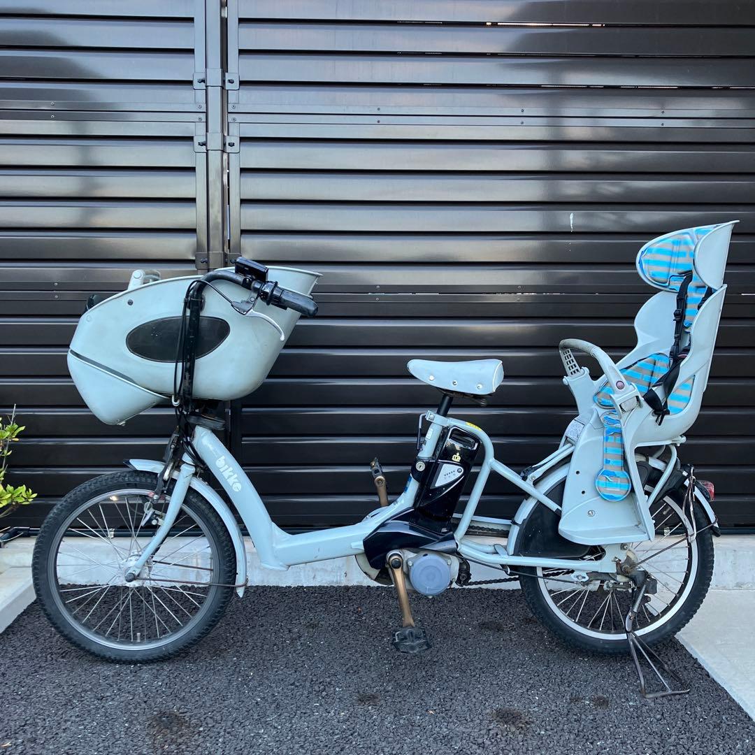 電動アシスト自転車 前後チャイルドシート bikke POLAR eライトブルー
