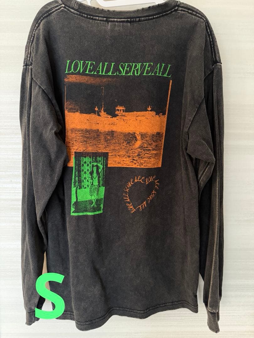 Sサイズ　藤井風 LASA ダメージ加工ロンT