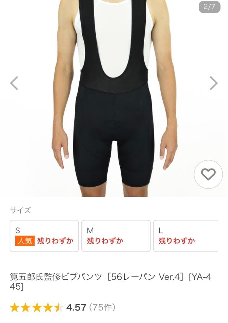 SUNVOLT 筧吾郎監修モデル　ビブパンツ