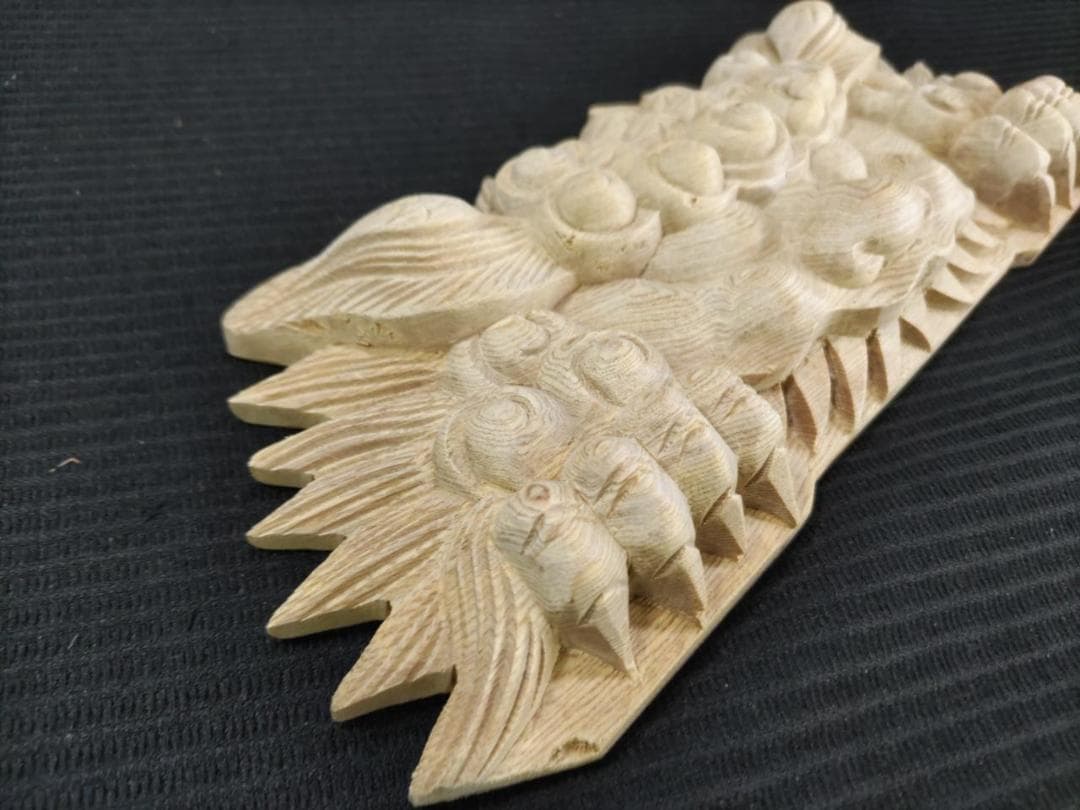 ★☆【獅子噛み】幅30ｃｍ　魔除け！お祭り、山車、神輿　だんぢり彫刻部材