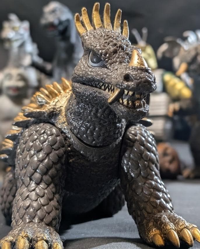 昭和ゴジラ・ミニラ・バラゴン・モゲラ・メカゴジラ他（バンダイ）ソフビ９体セット