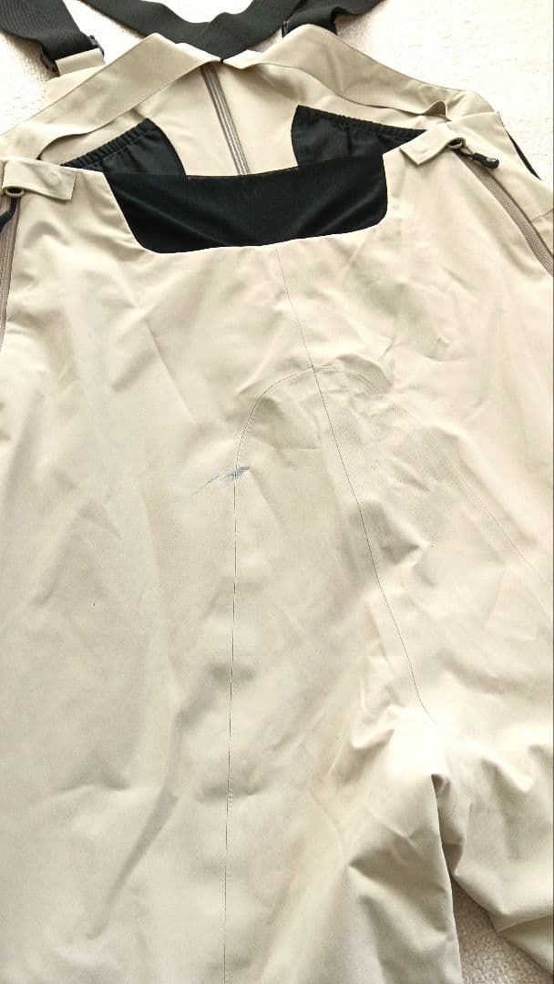 美品 unfudge アンファッジ PEEP BIB PANTS ベージュ