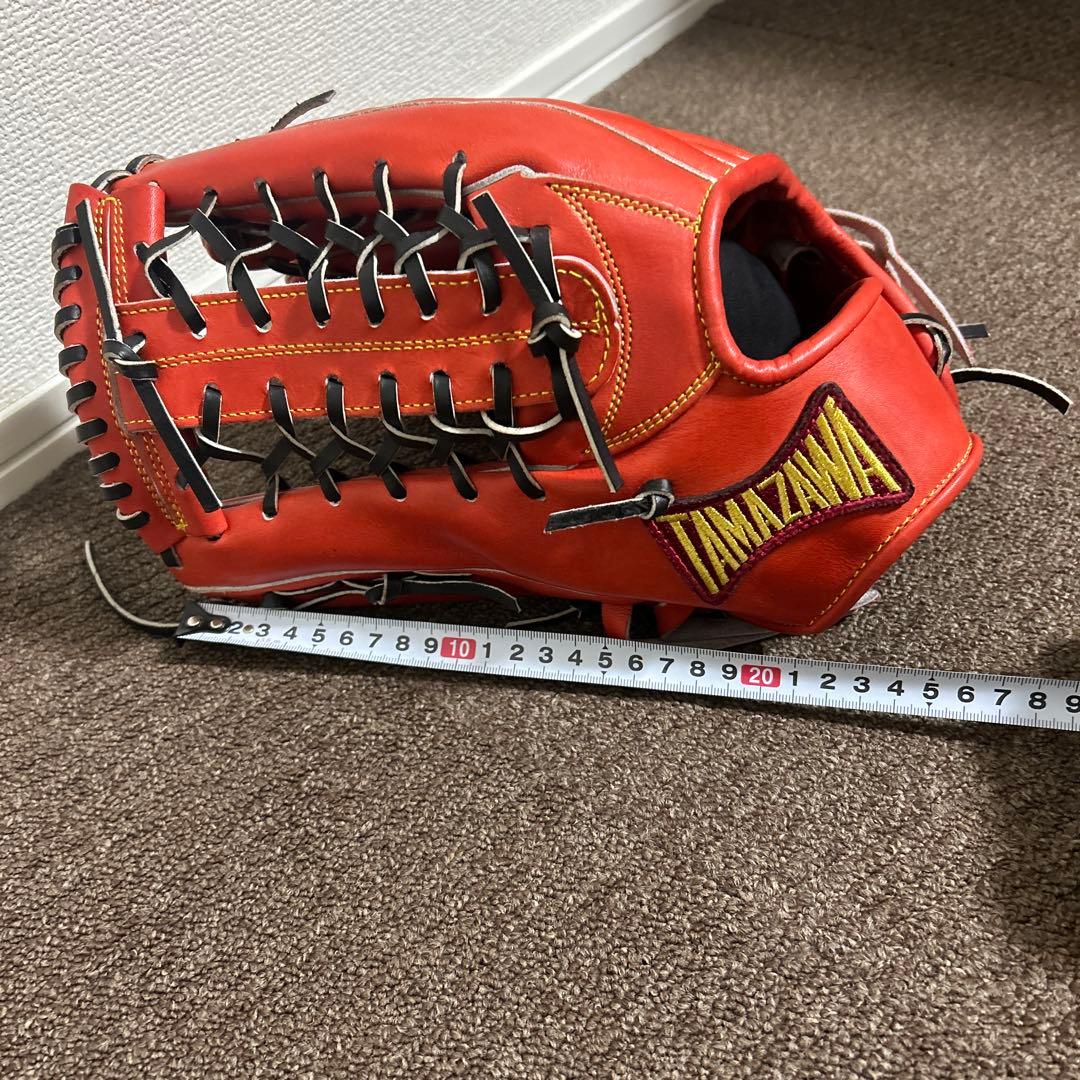 タマザワ 軟式グローブ 赤　値段下げました！