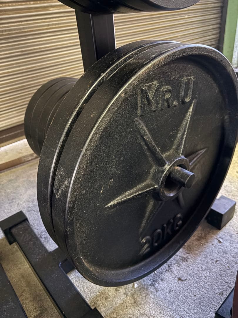 聖地　World Gym MR.U GYM オリンピックプレート177.5kg