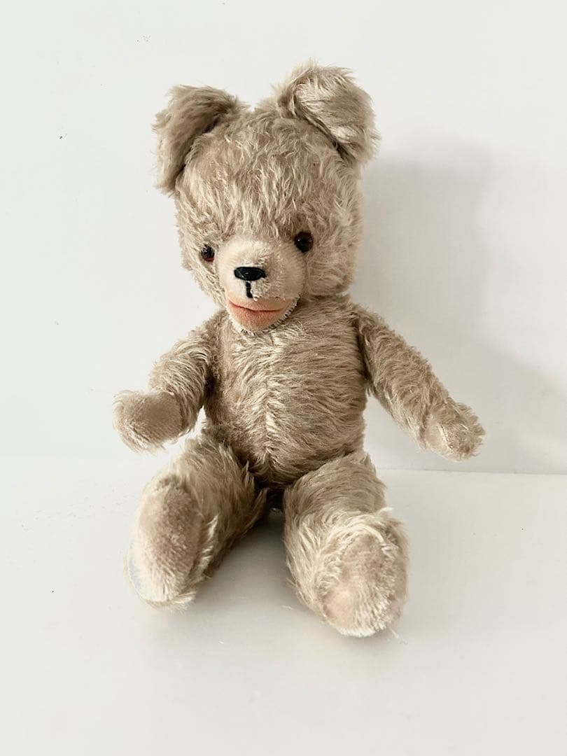 【Germany Vintage】ハーマン社　オープンマウスベア　ぬいぐるみ　小