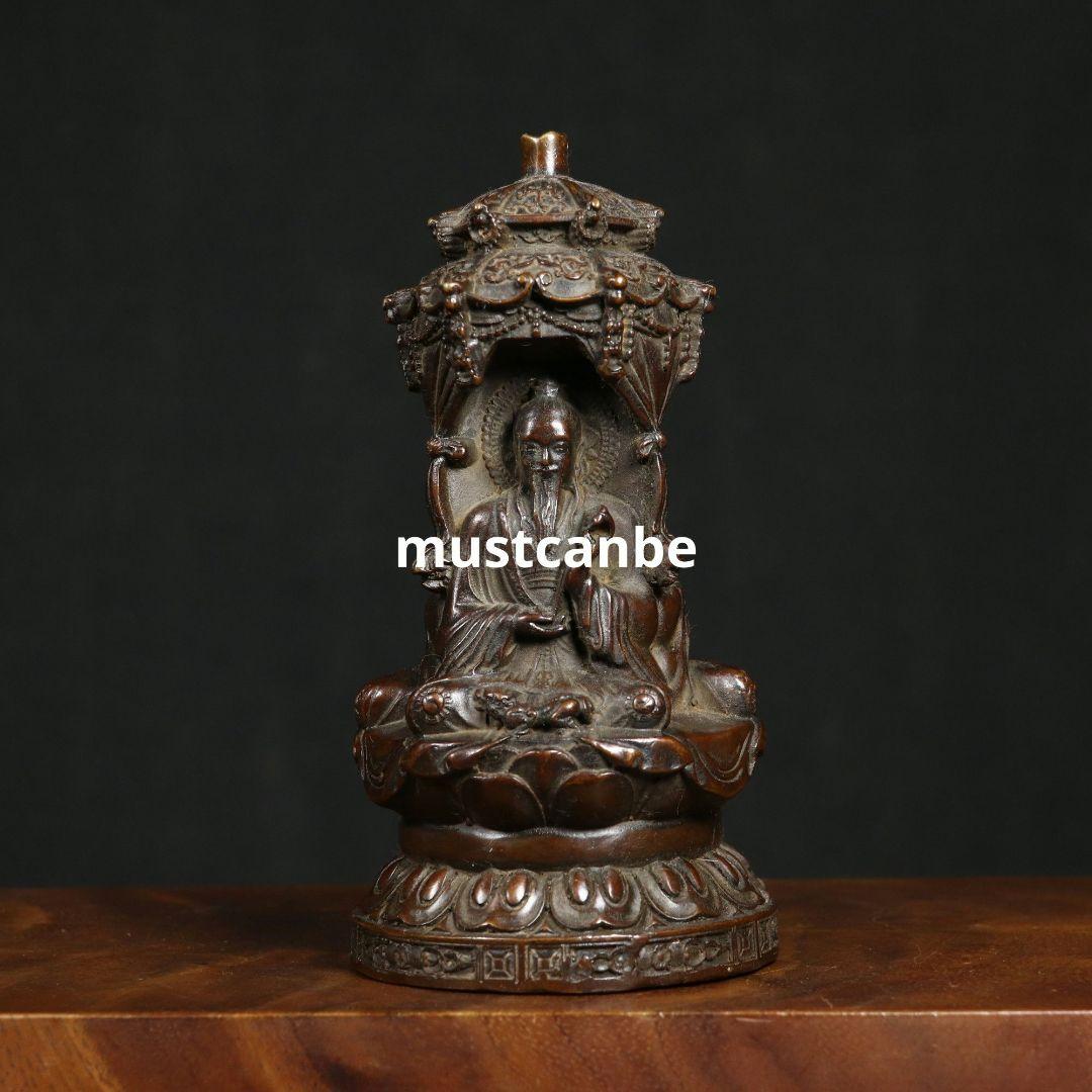 銅製 三清三聖仏像 玉清上清太清 仏堂 置物 工芸品