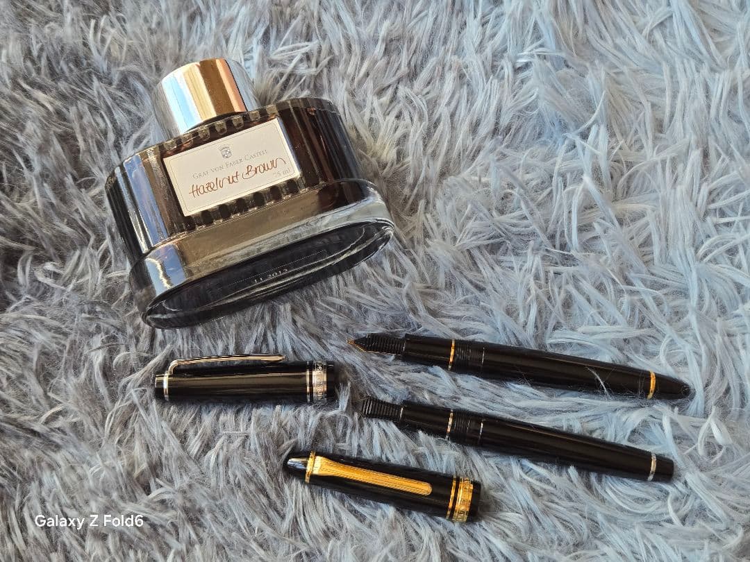 セーラー万年筆2本 ＆ ファーバーカステル インク（置物用）