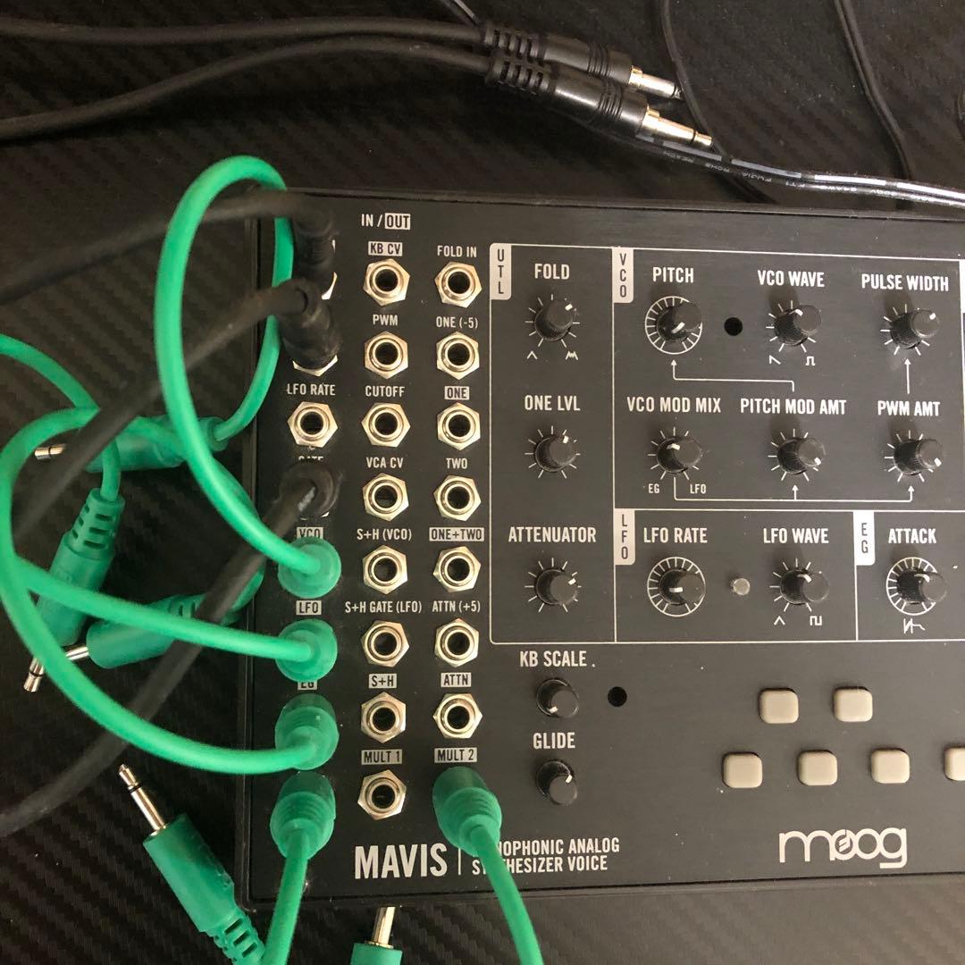 Moog MAVIS アナログシンセサイザー　新品パッチケーブル付き