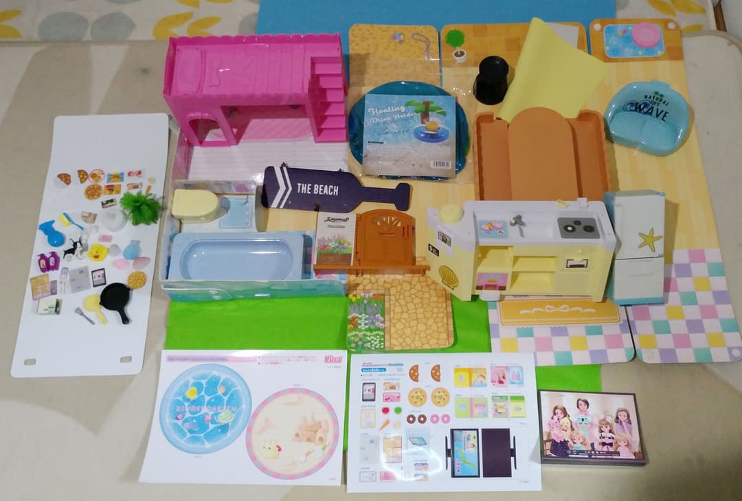 旧64 『テラスから海へ♪ビーチハウス』リカちゃんゆったりさん 音の出るキッチン