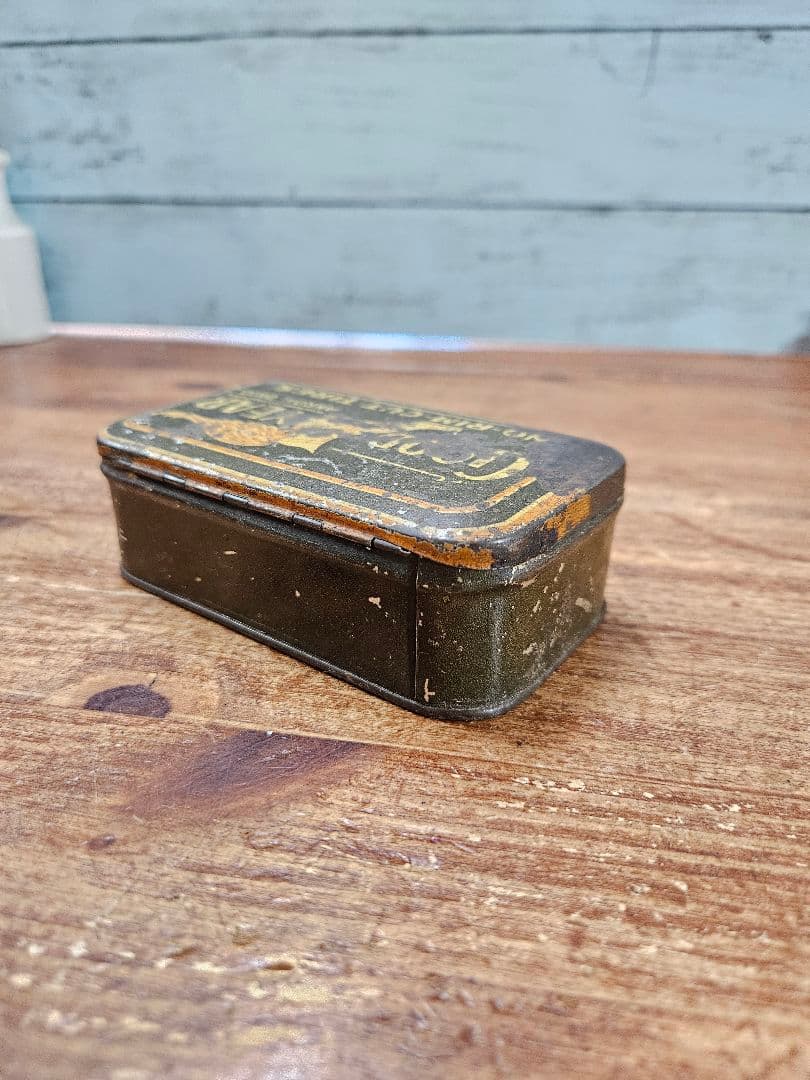 USAアンティーク GOODYEAR 古いブリキ缶 ケース アメリカヴィンテージ