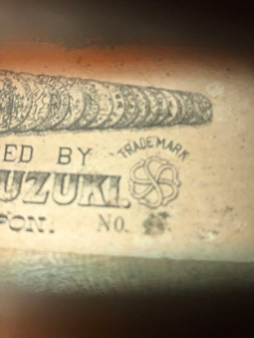 約110年前の鈴木正吉バイオリン 4/4サイズNo不明