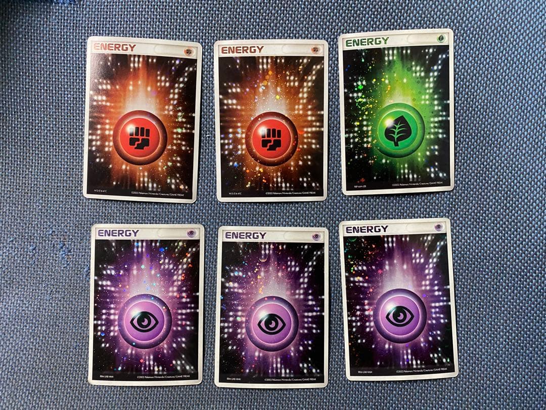 ポケモンカード　アクマグエネルギー　炎エネルギー　雷エネルギー超エネルギー草格闘