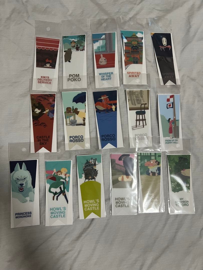 ジブリの立体造型物展 フラッグ しおり 全16種 ジブリ 全種セット