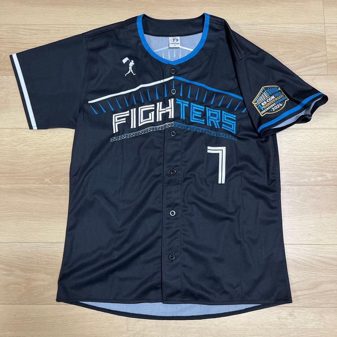 【美品】ファイターズ　松本剛　エスコンフィールド1周年ユニフォーム　Lサイズ