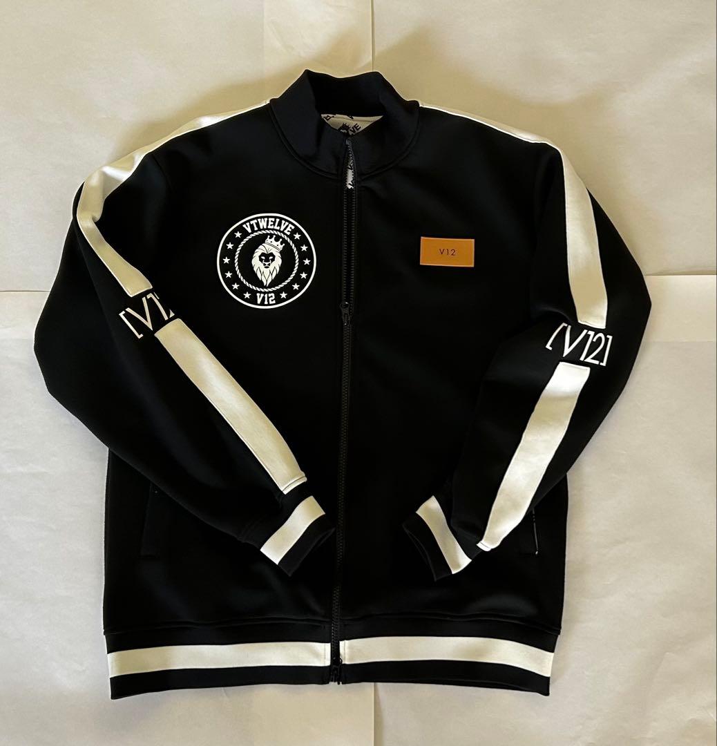 V12 ブラック ジップアップジャケット　Lサイズ