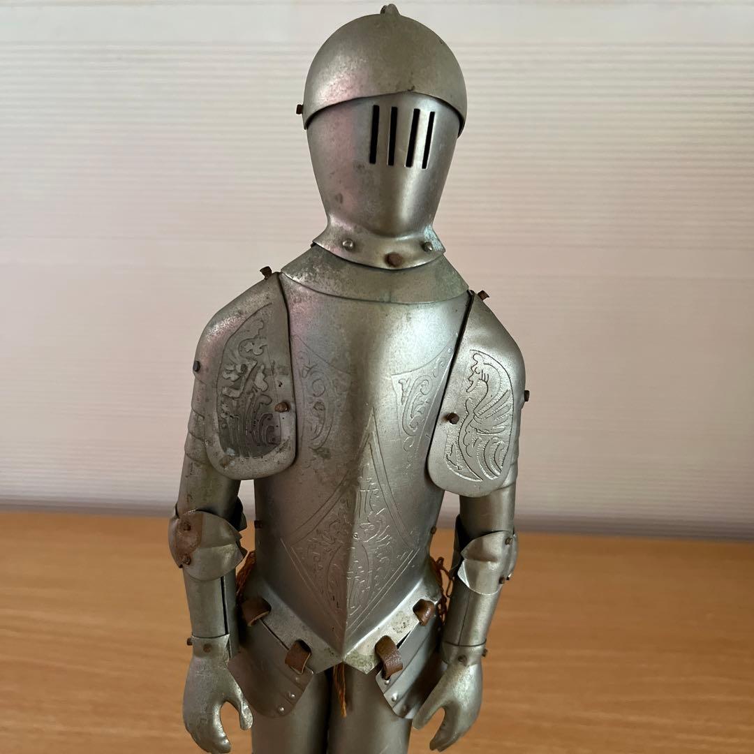 レトロ騎士置物　甲冑　アーマー置物　ヴィンテージ　レア