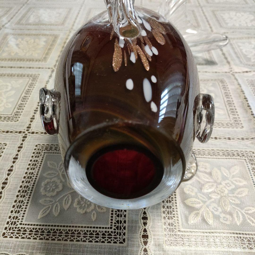 \"未使用\"　小樽北一硝子製『錦鯉』金箔