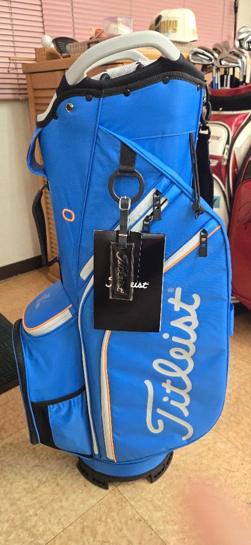 レオちん Titleist ゴルフバッグ 青
