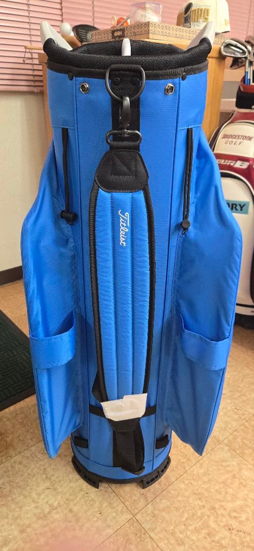 レオちん Titleist ゴルフバッグ 青