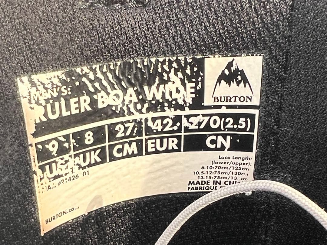BURTON RULER BOA IMPRINT 2 スノーボードブーツ