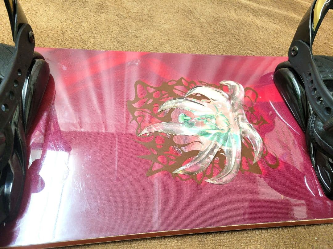 最終値下 Burton スノーボード カマキリ イエローバス ビンディング付き