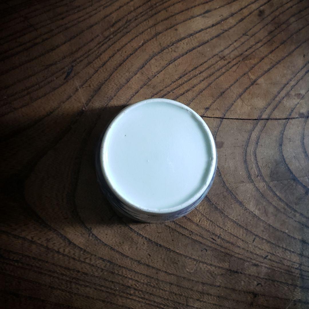 蕎麦猪口　染付　古伊万里　燕子花　八ッ橋　菖蒲　鶴　並び杜若　訳あり