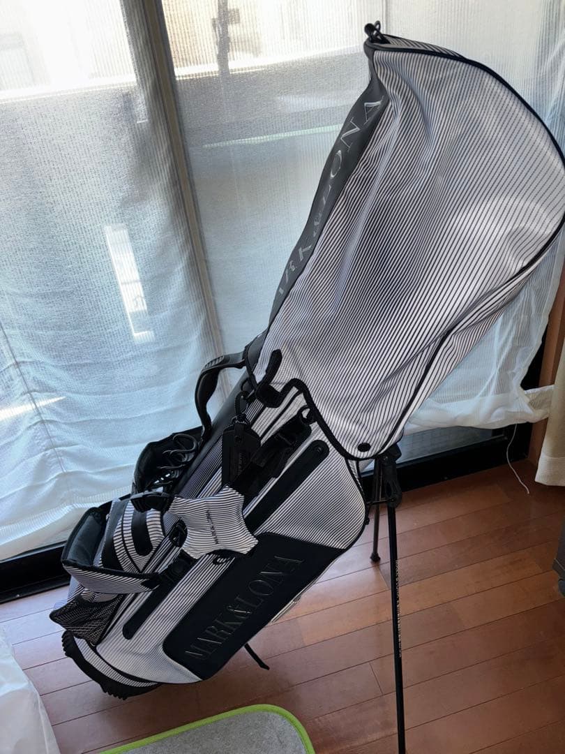 MARK & LONA キャディバッグ ホワイト ブラック