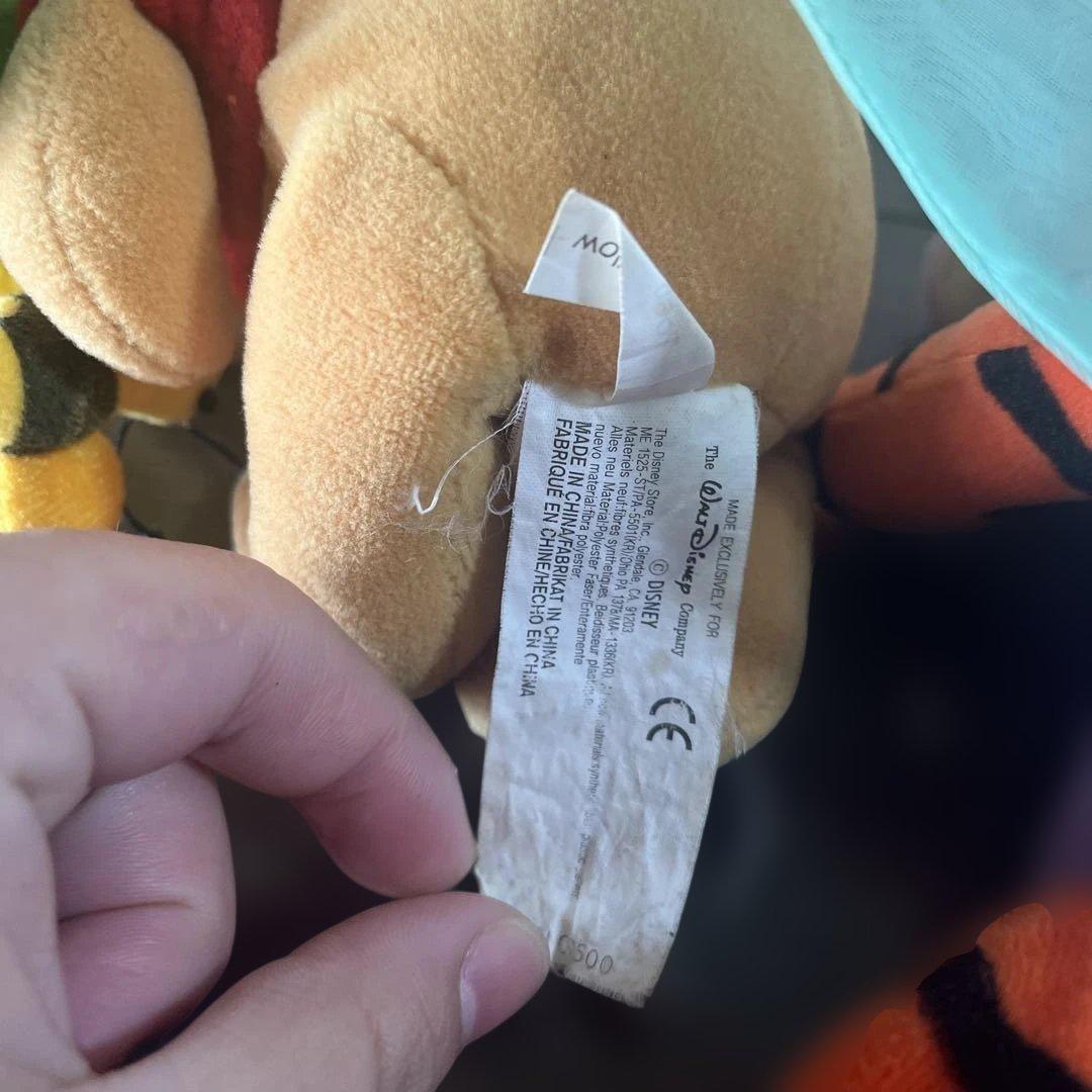 【希少】ディズニー プーさん ぬいぐるみ 3体セット てんとう虫 ひまわり 蝶々