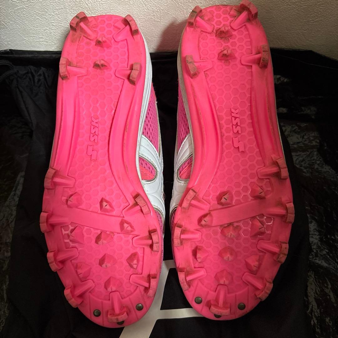 SSK ベースマン限定　スパイク　ピンク　25.0