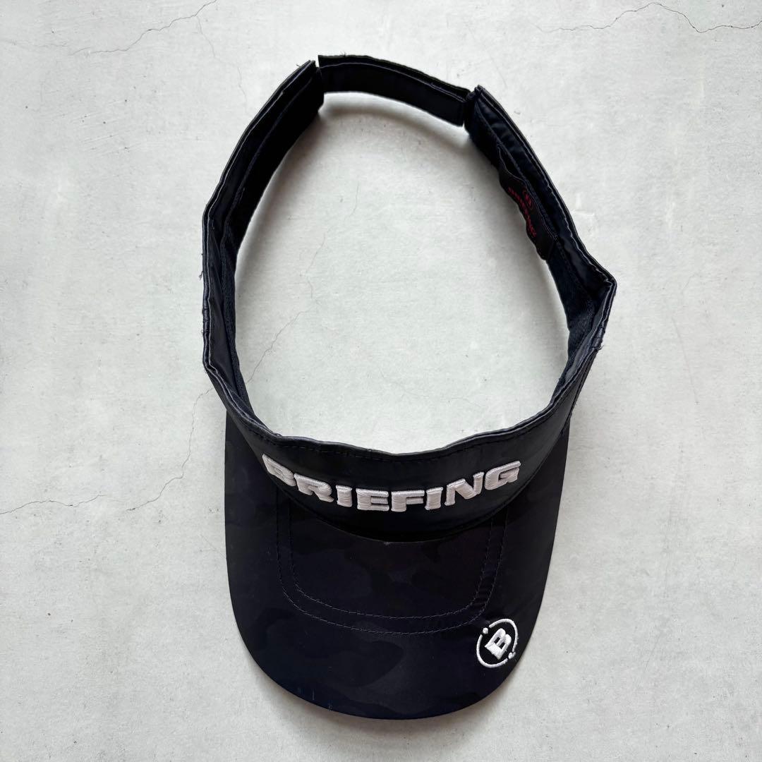 【美品】BRIEFING GOLF ブリーフィング カモフラ迷彩柄 サンバイザー