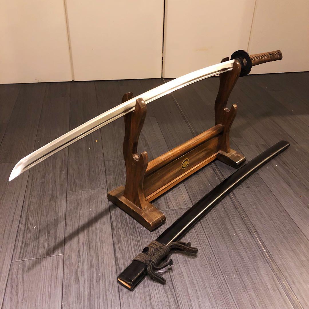 高級模造刀　居合刀　樋入り刀身　茶拵え　亜合金刀身