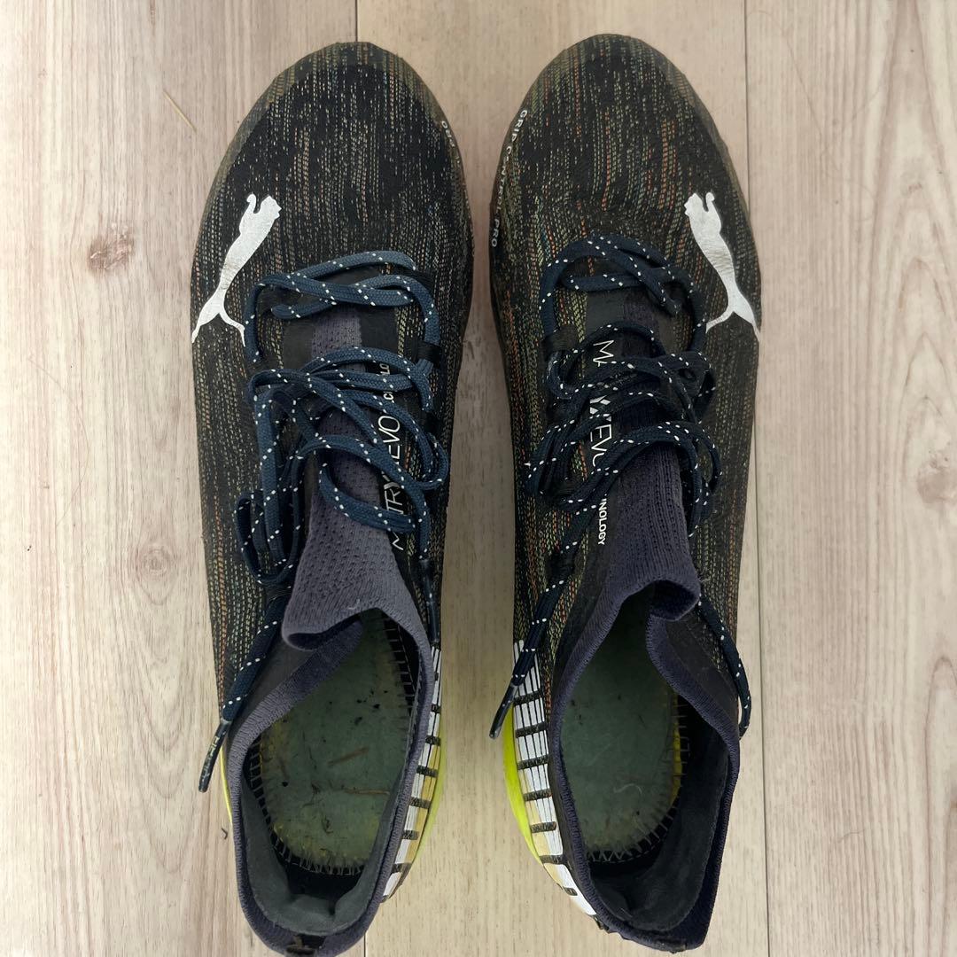 PUMA Ultra 1.3 サッカーシューズ ブラック/イエロー鉄スパイク