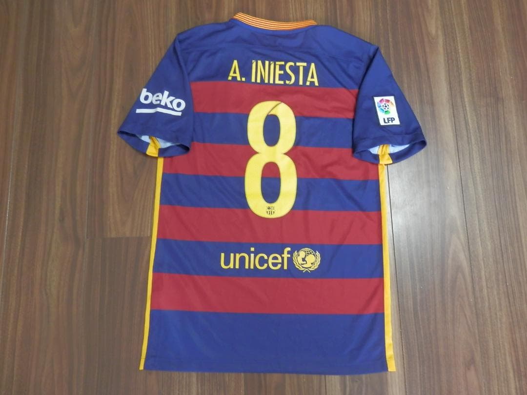 【NEW】【イニエスタ】【未使用品】バルセロナ(2015/16)