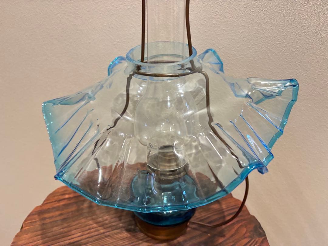 x*n様 アンティーク オイルランタン フリルガラス 大正ロマン ヴィンテージ