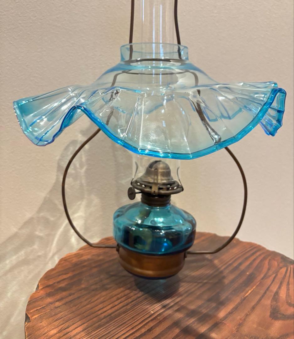 x*n様 アンティーク オイルランタン フリルガラス 大正ロマン ヴィンテージ