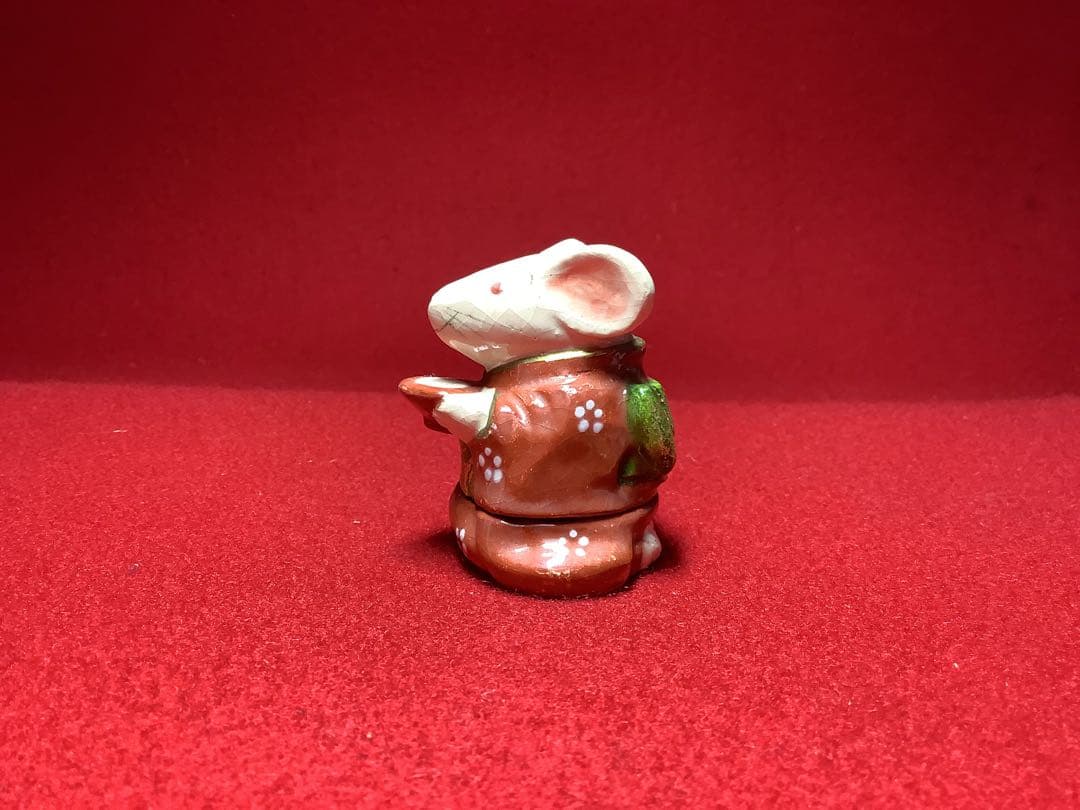 香合　鼠　桂楽造　【中古】