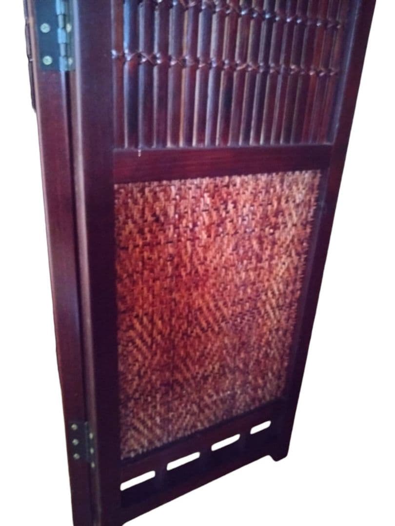 木製和風パーティション 三つ折り式