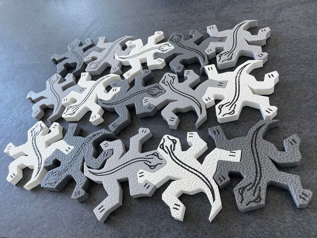 エッシャー ソフトパズル　トカゲ　Lizards of M.C. Escher